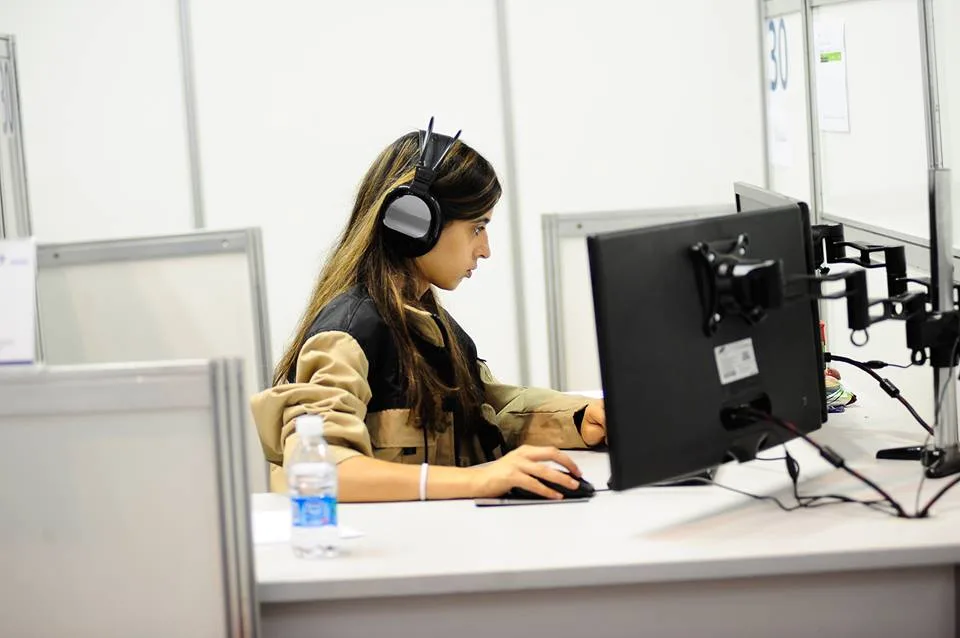 Rita Galante no WorldSkills 2015, em São Paulo, a competir em Web Design