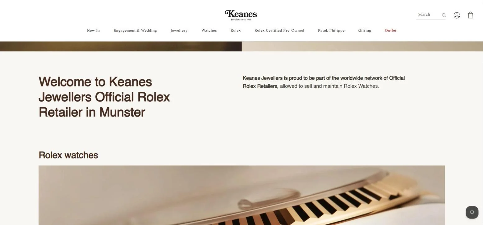 Keanes Jewellers · Rolex introduction