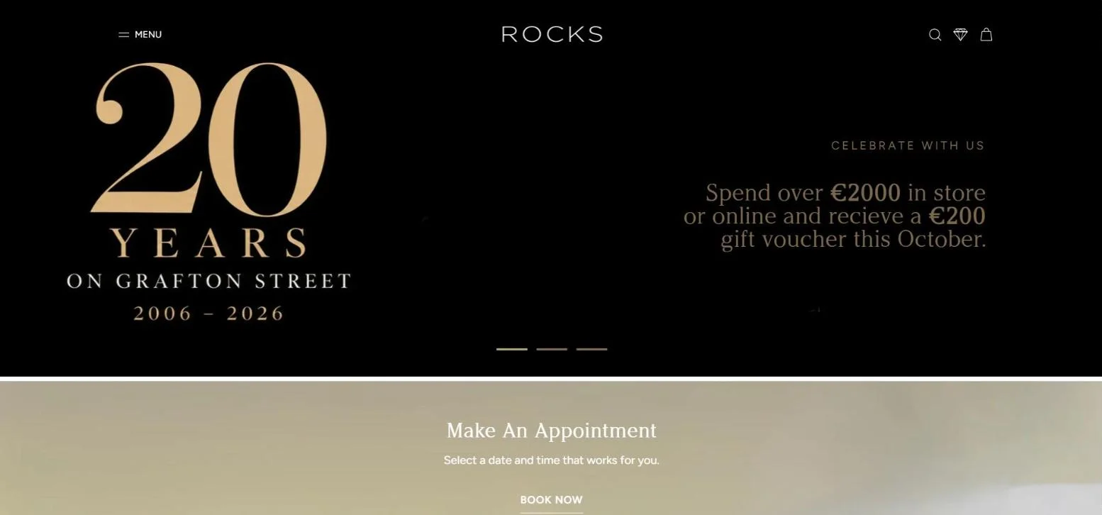Rocks Jewellers · Homepage