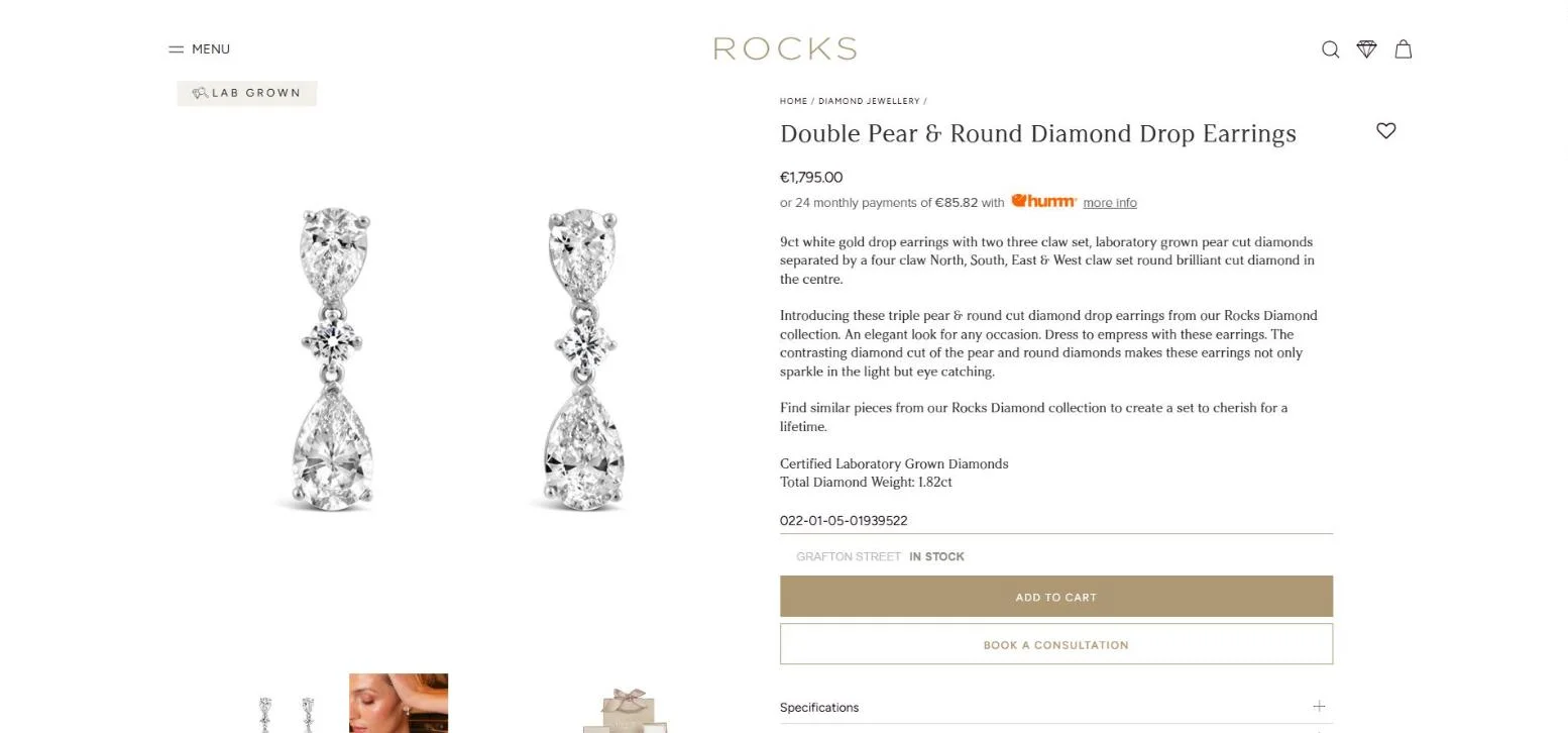 Rocks Jewellers · Product page